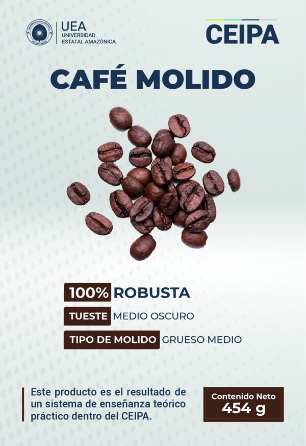 CAFÉ ROBUSTA TOSTADO MOLIDO